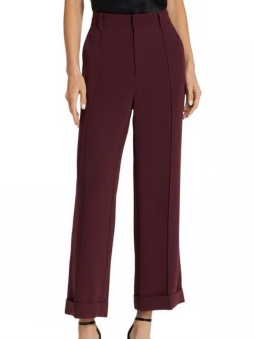 Cinq a sept kris trouser pleated cuffed dress pants